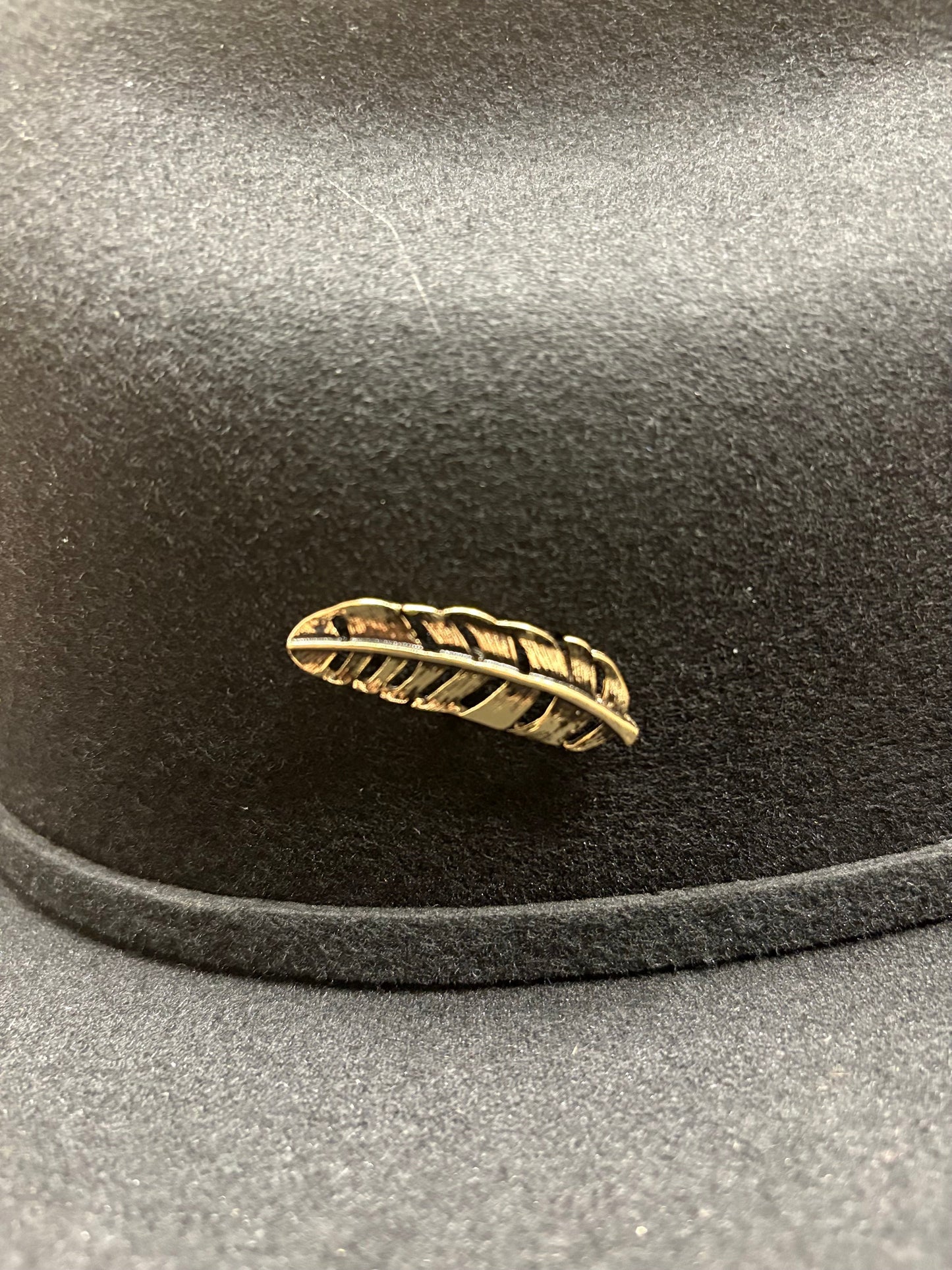 Hat Pin - Gold Feather