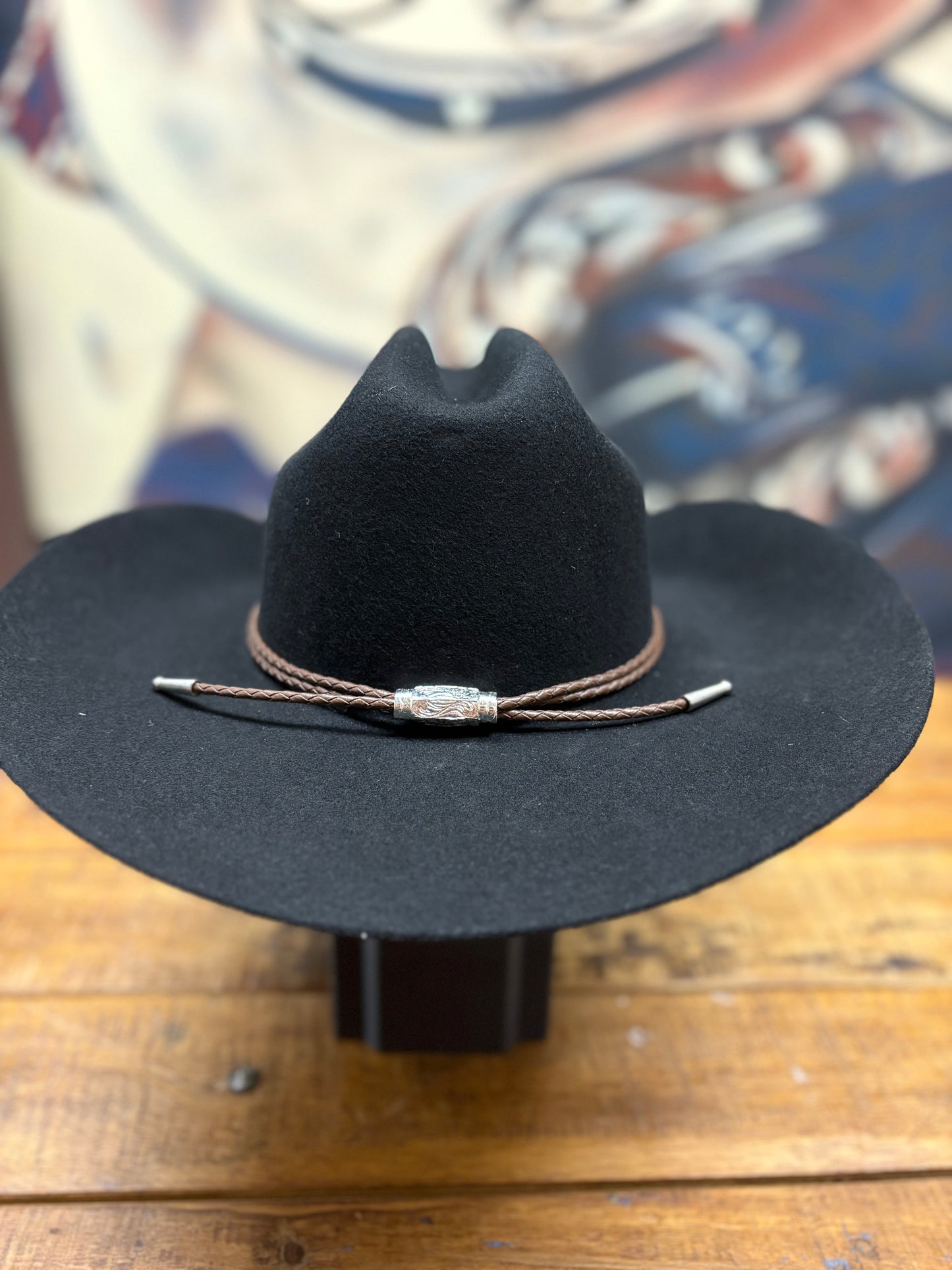 Hat Band - Leatherette - Brown