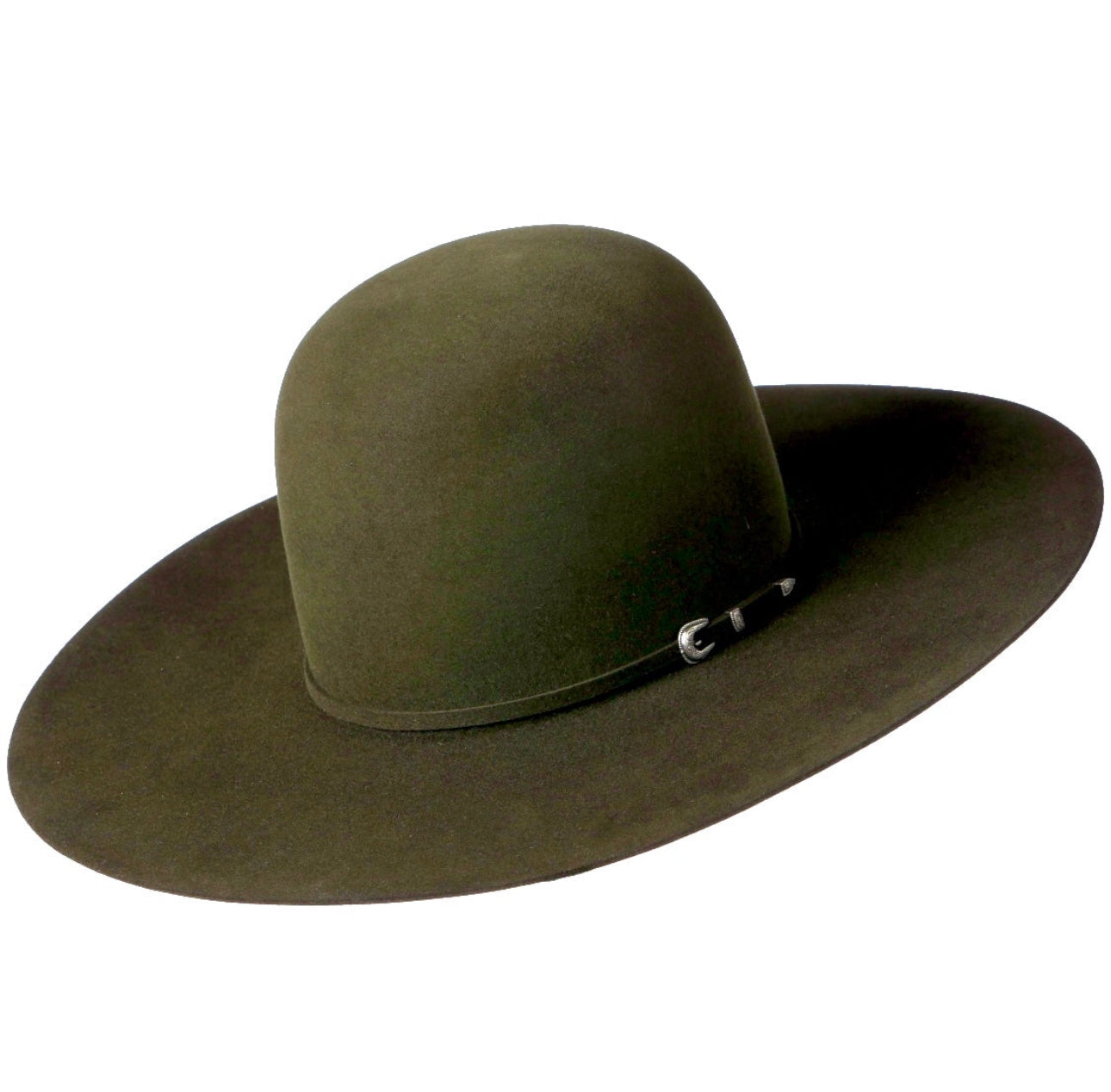 Rodeo King 7X | Open Crown | 4 1/2" Brim | Moss
