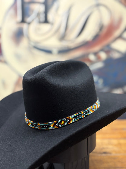 Hat Band - 5/8" Beaded - Aztec