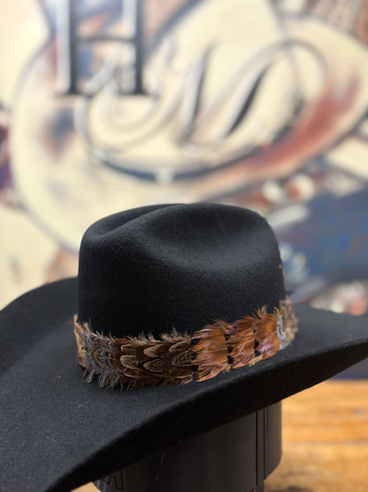 Hat Band - Feather - Brown/Grey