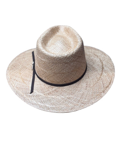 Hand Woven Genuine Sisal with Chocolate Brown Two Cord Band