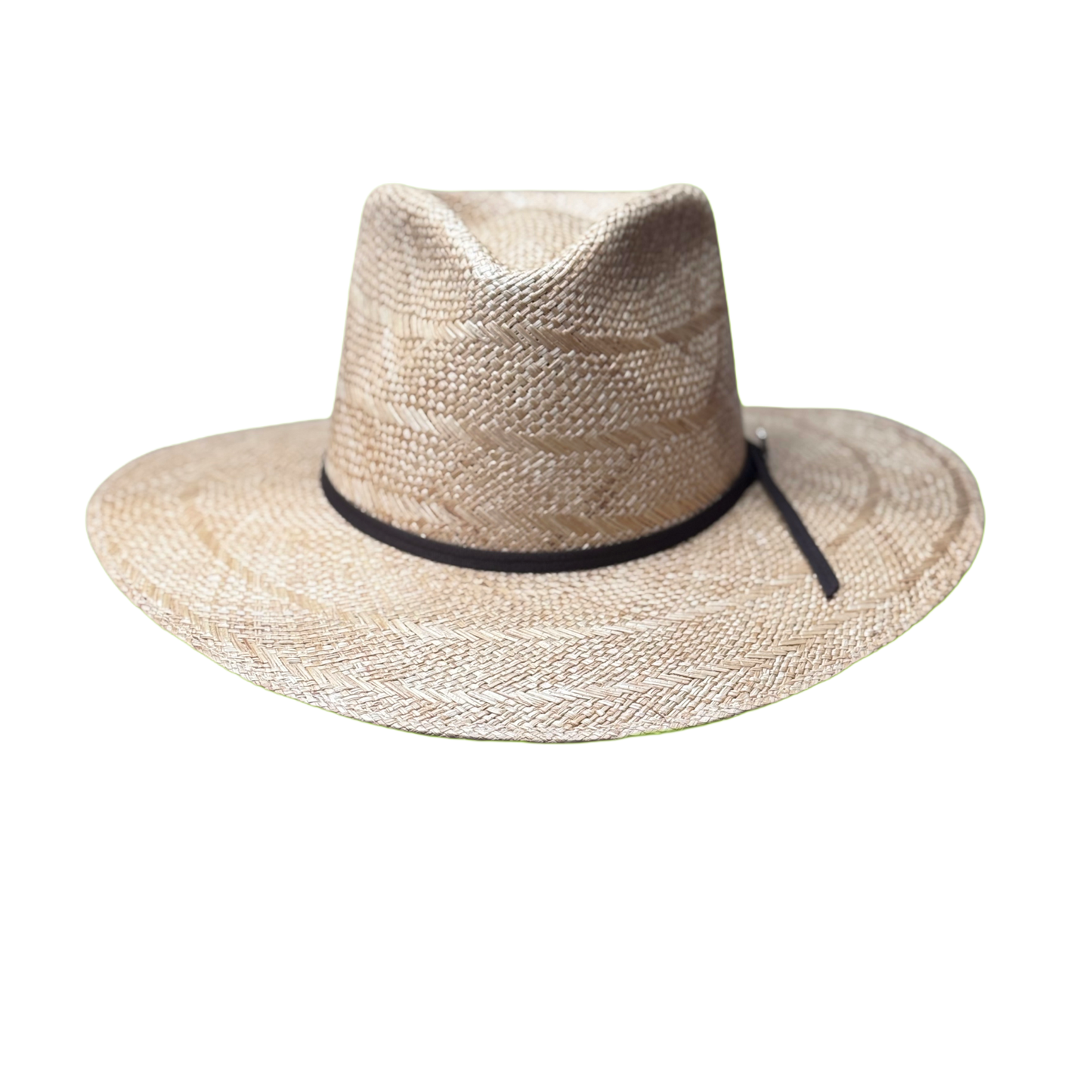 Hand Woven Genuine Sisal with Chocolate Brown Two Cord Band