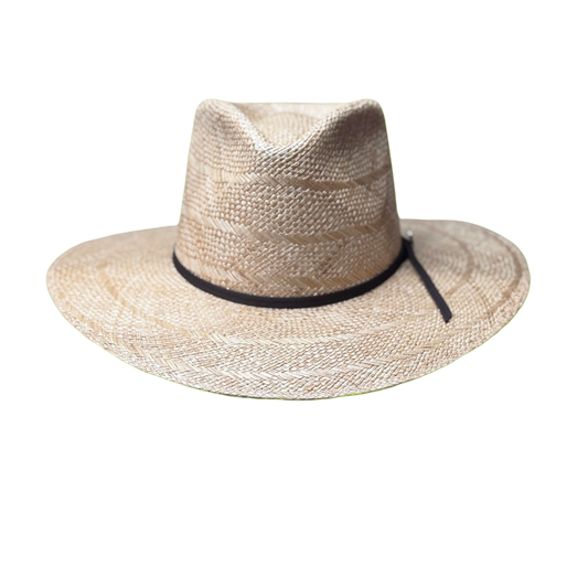 Hand Woven Genuine Sisal with Chocolate Brown Two Cord Band