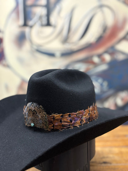 Hat Band - Feather Brown/Fan Center