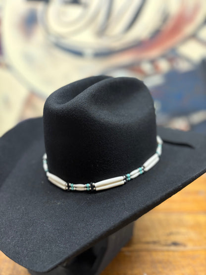 Hat Band - Bone/Horn - White