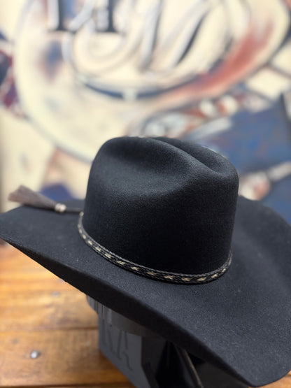 Hat Band - Horsehair with Tassels 3/8 - Brown/Black