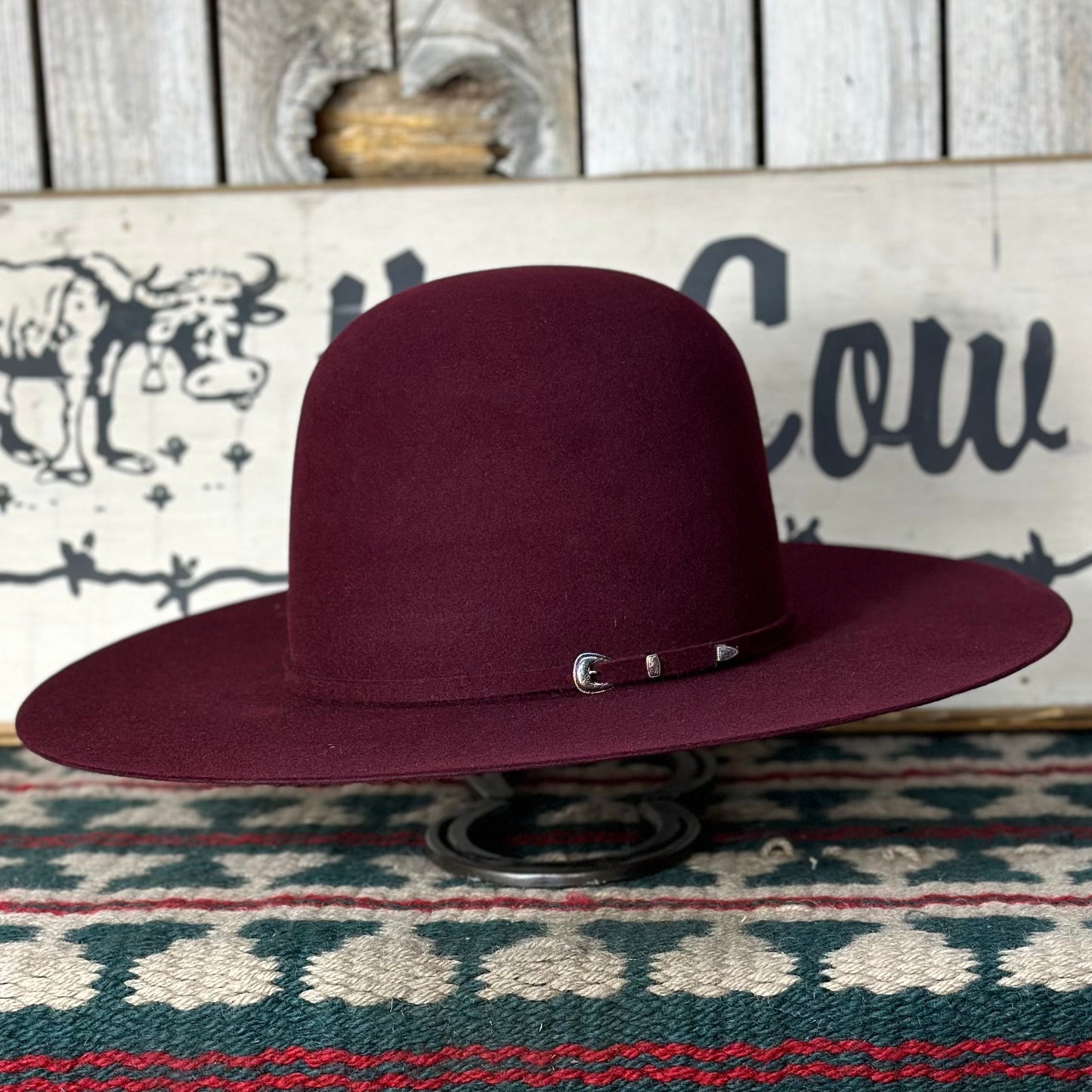 Hat Masters 7X | Open Crown | 4 1/4" Brim | Merlot