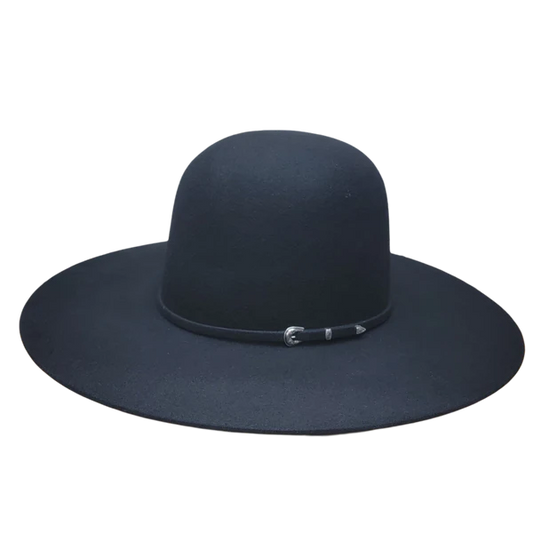 3X | Open Crown | 4 1/2" Brim | Black