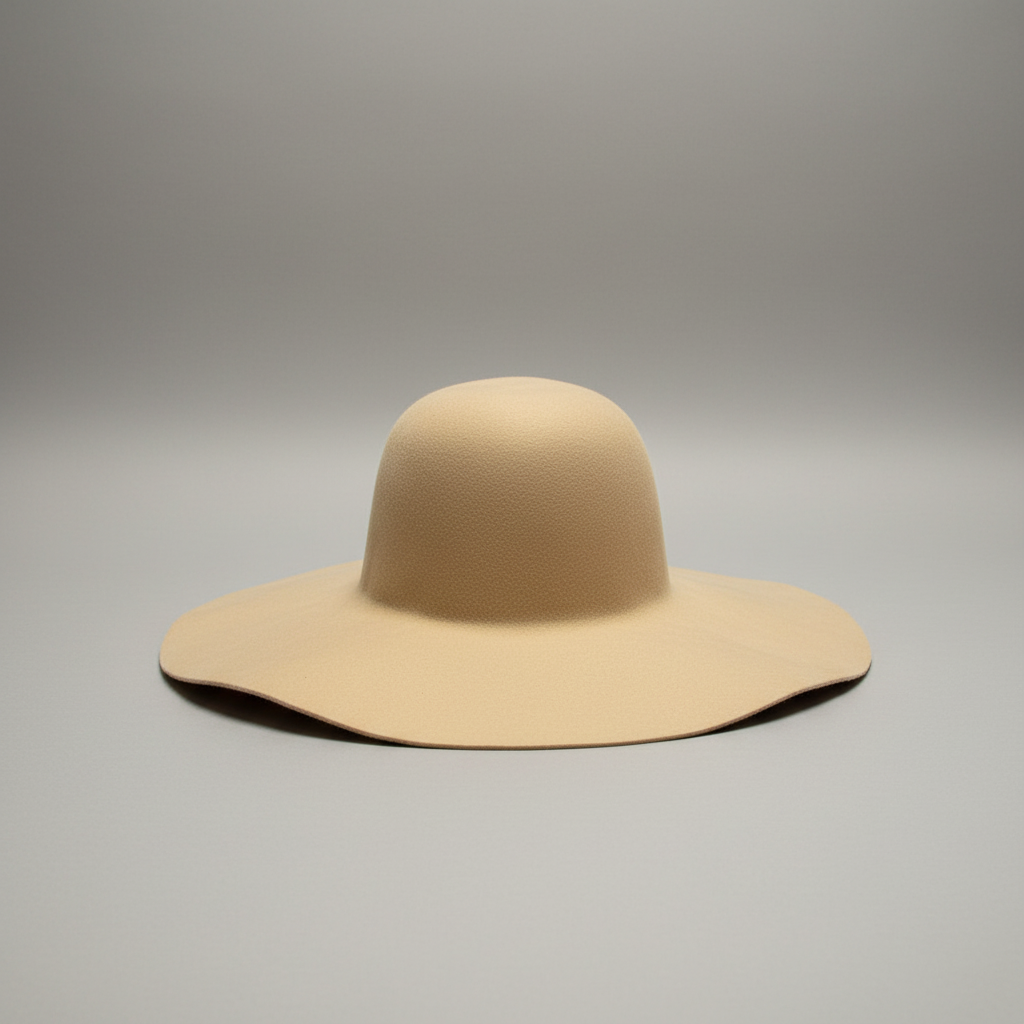 Custom Rabbit Felt Hat - Side View